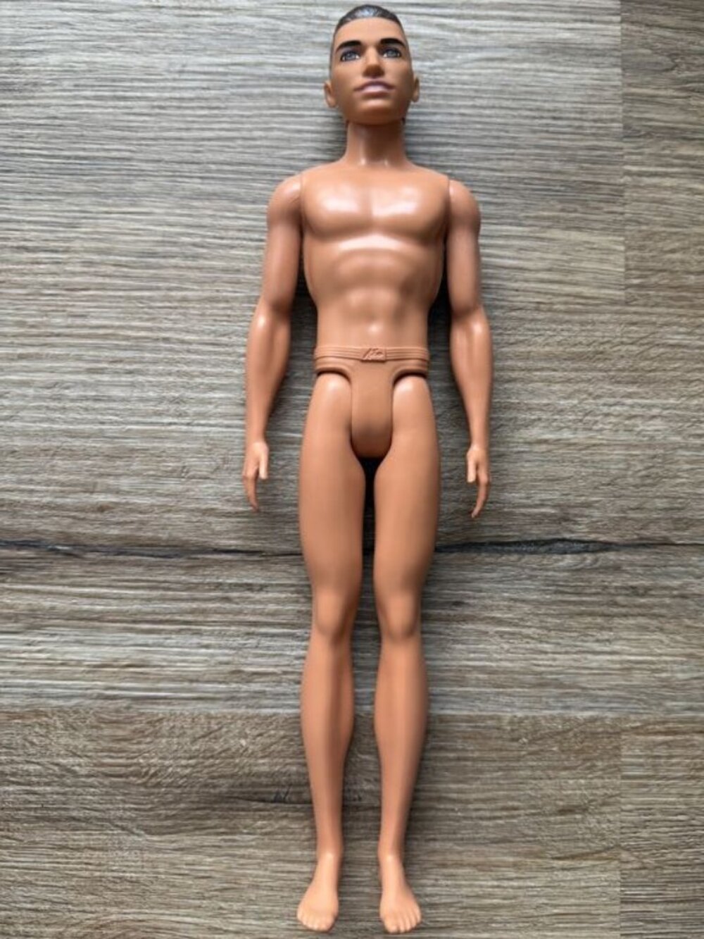 Barbie Ken Doll Barista Man Bun Brown Eyes Fashionistas Nude